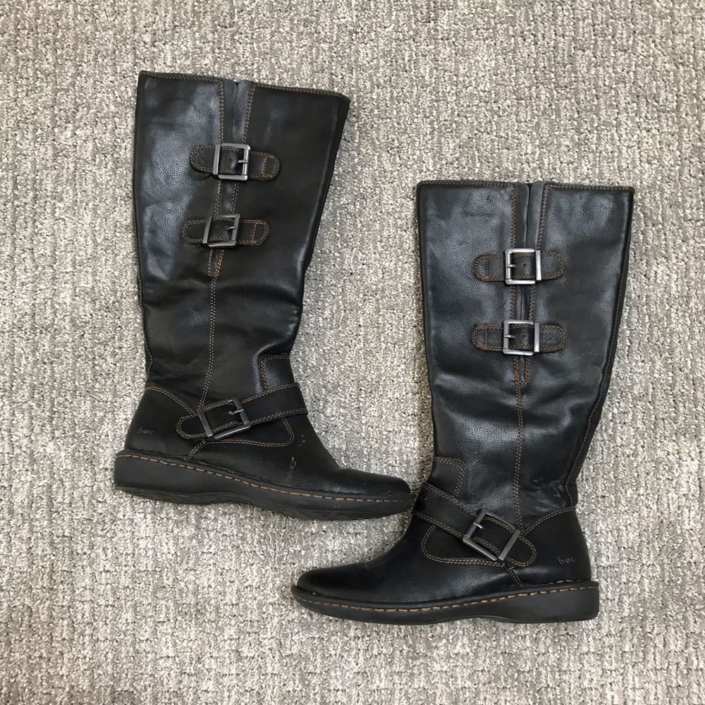 FAUX LEATHER BOOTS